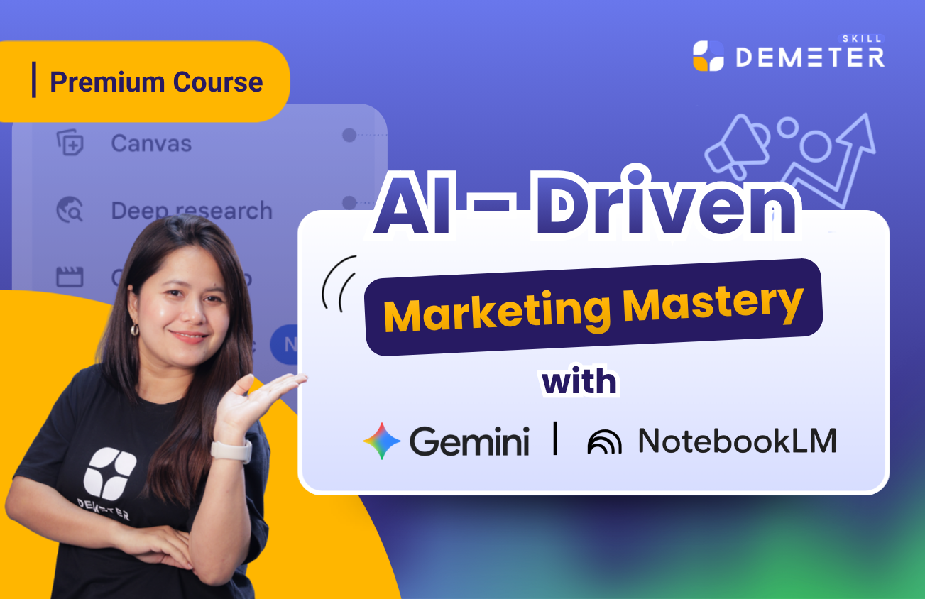 คอร์สเรียน AI Marketing สอนใช้ Gemini และ NotebookLM วางกลยุทธ์การตลาด