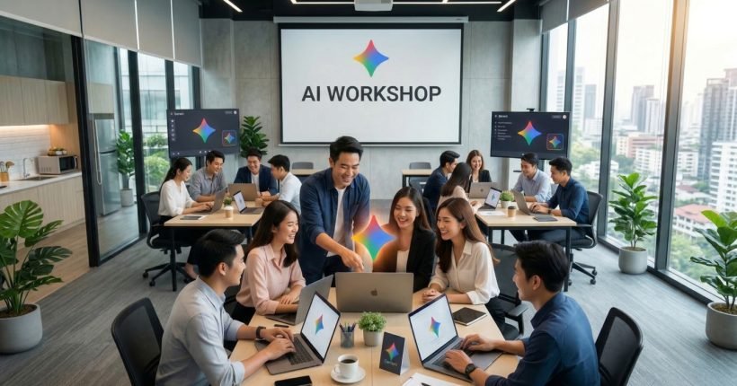 บรรยากาศ Workshop สอนใช้ AI ในที่ทำงาน โดย Demeter Skill เพื่อเพิ่ม Productivity