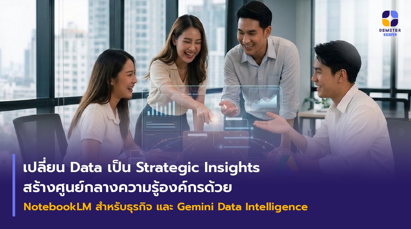 NotebookLM สำหรับธุรกิจเพื่อสร้างศูนย์กลางความรู้และวิเคราะห์ข้อมูลด้วย
