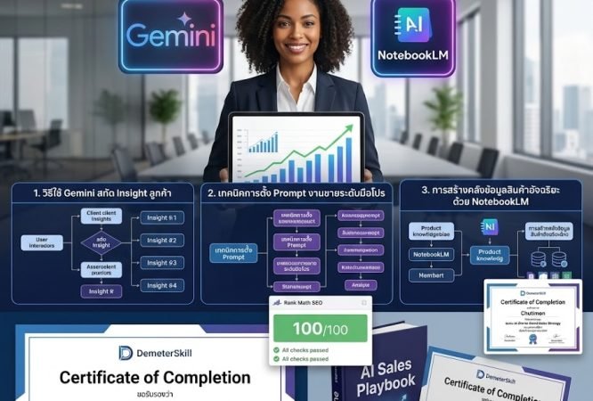อบรม AI นักขาย กับคอร์ส Smart Sales Strategy โดย DemeterSkill