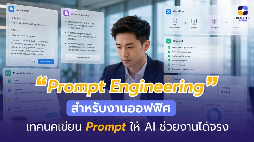 Prompt Engineering สำหรับงานออฟฟิศ ช่วยให้พนักงานใช้ AI เพิ่มประสิทธิภาพการทำงาน