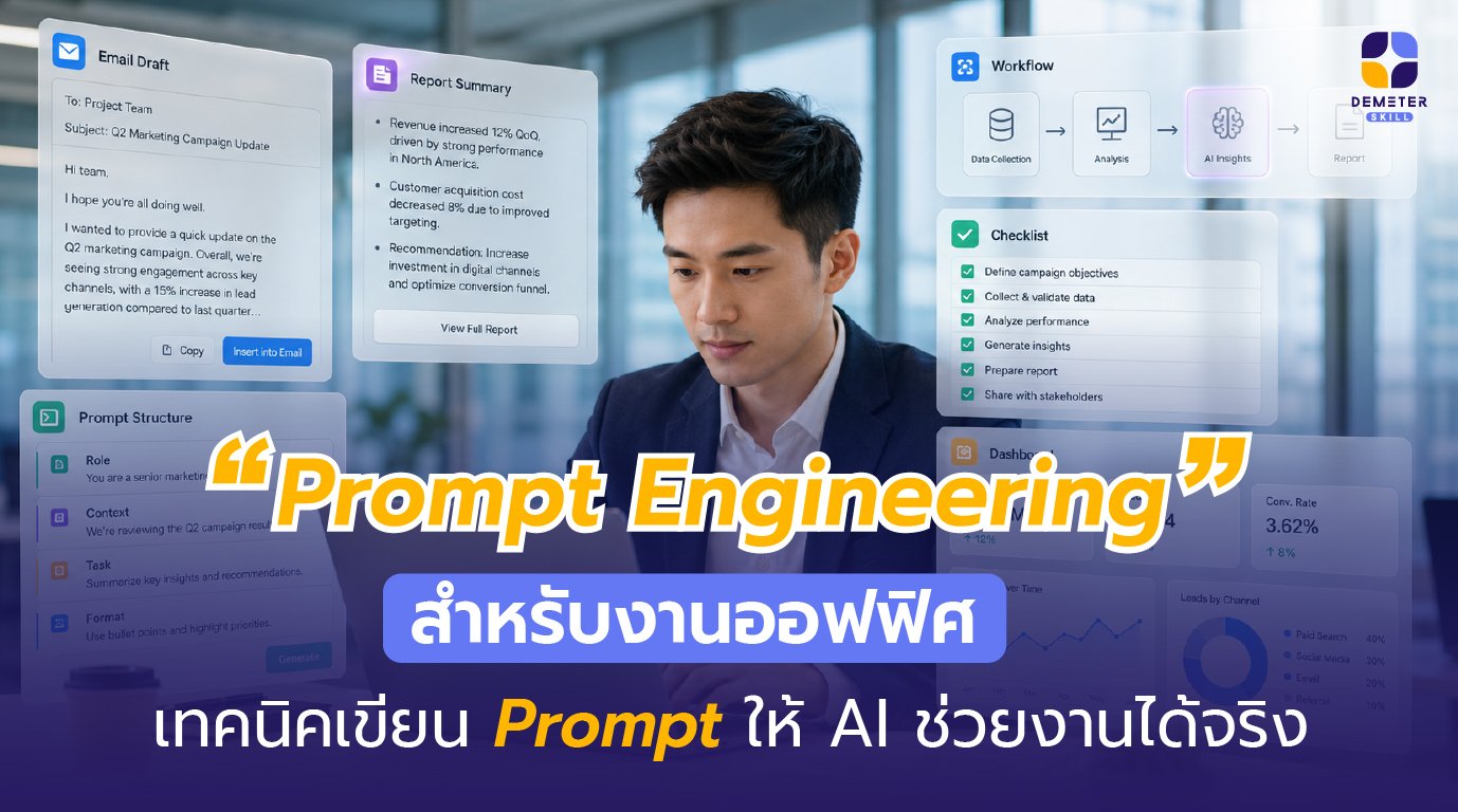 Prompt Engineering สำหรับงานออฟฟิศ ช่วยให้พนักงานใช้ AI เพิ่มประสิทธิภาพการทำงาน