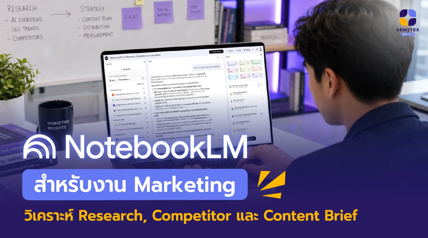 NotebookLM Marketing เครื่องมือวิเคราะห์ Research และ Competitor สำหรับนักการตลาด